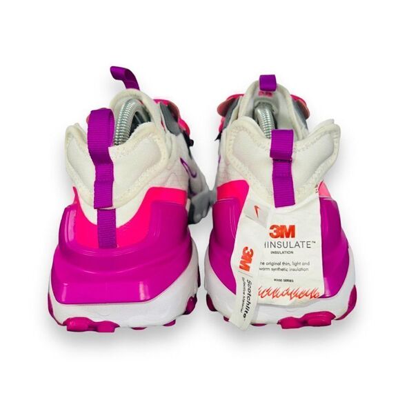 Nike ID By You React Vision 3M White / Hot Pink / Purple DA7568-991 Men's 11 - Picture 5 of 12